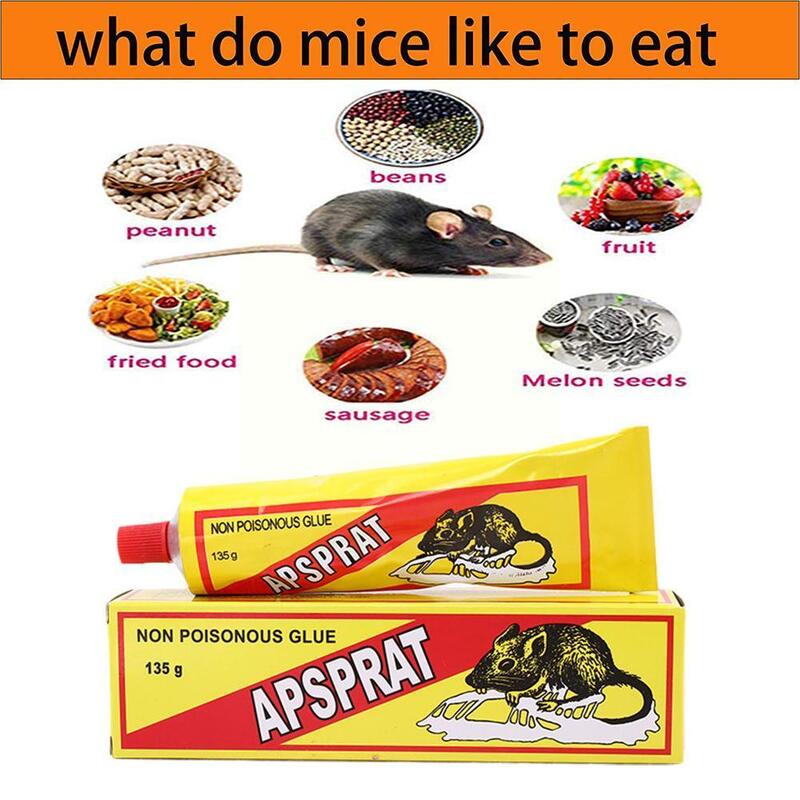 135g Tube Sticky Mouse Mice Rat Glue Ready to Use Strong Self-Adhesive Glue Common Household Pests Catch Trap Insect Catcher