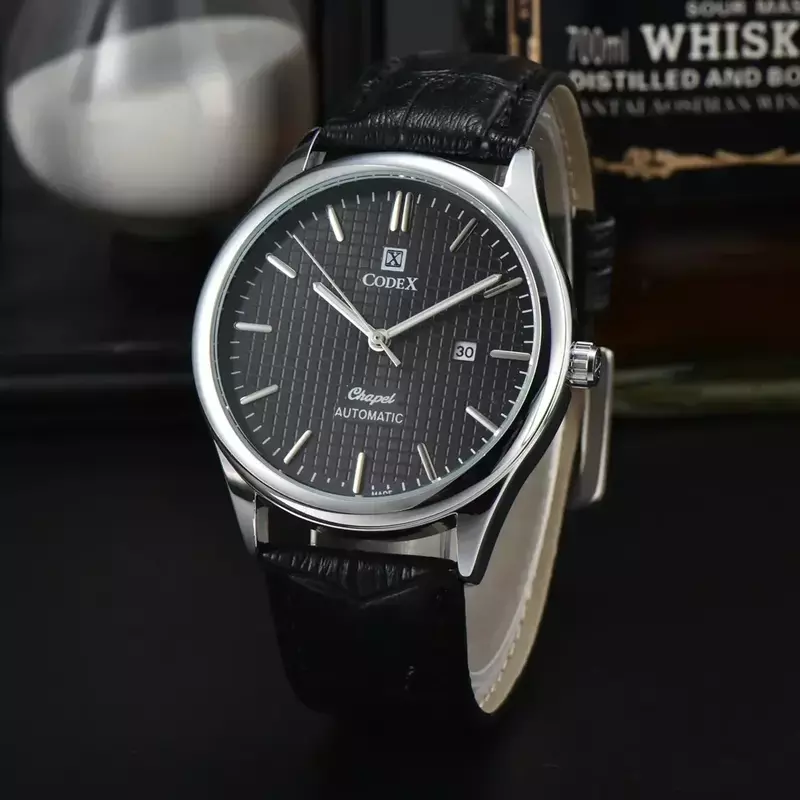 Codectop jam tangan untuk pria mewah gaya Top Time olahraga tanggal otomatis jam tangan bisnis Chronograph Quartz AAA jam laki-laki