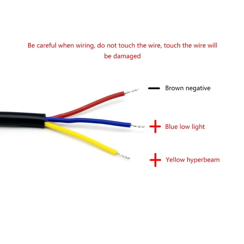 Relé de Cable de arnés de cableado de luz antiniebla de foco LED para motocicleta, interruptor de Cable de haz Alto y Bajo con controlador de Flash impermeable
