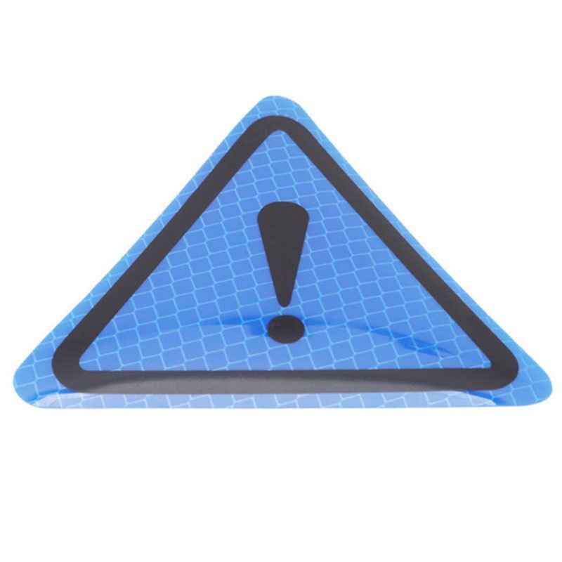 Para triângulo ponto exclamação reflexivo sinal aviso etiqueta do carro noite condução segurança reflexiva adesivo para
