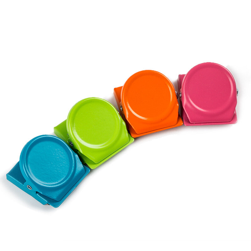 2 pçs colorido doces geladeira ímã casa geladeira decoração memo clipe de mensagem de metal clipe de armazenamento multi-funcional artigos de papelaria