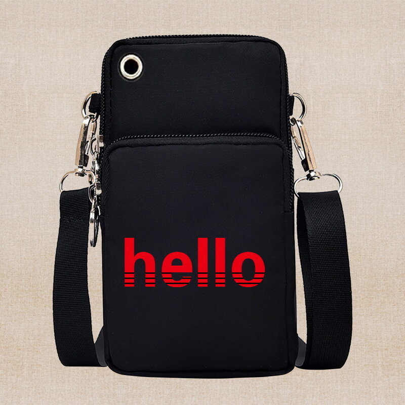 Универсальный чехол-сумка для телефона, Водонепроницаемая спортивная сумка на плечо с рисунком стен для iPhone 4