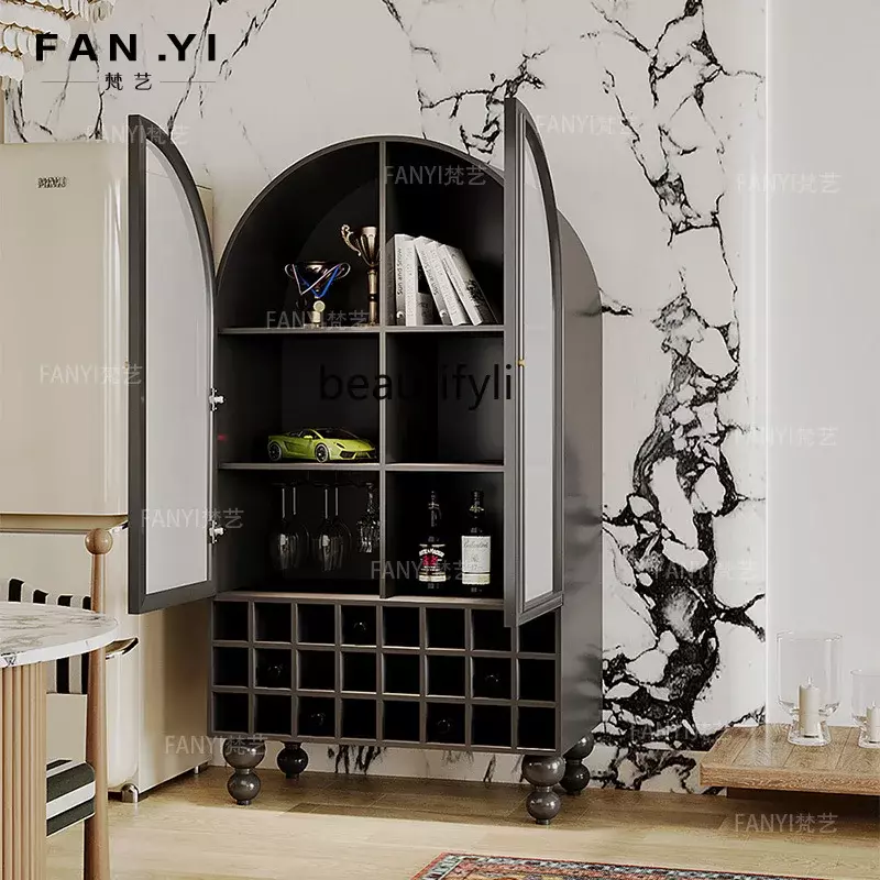 Creative Wine Cabinet Living Room Integrated Wall Storage Cabinet Household Multi-Functional Storage Cabinet Clothes Closet