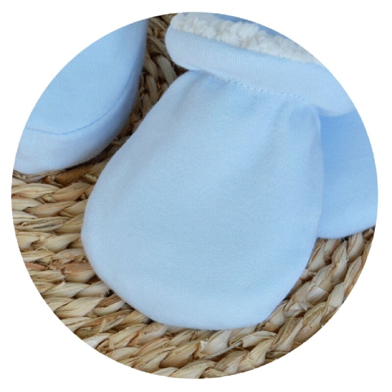 Luvas de bebê luvas quentes de inverno antiaderentes luvas grossas para crianças menino menina QX2D
