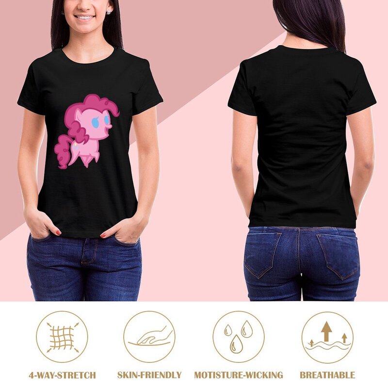 여성용 핑키 파이 치비 티셔츠, 빈티지 의류, 귀여운 옷