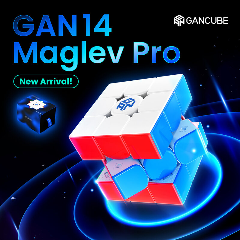 Магнитный скоростной куб GAN14 maglevpro 3x3, развивающая игрушка-головоломка с УФ-покрытием для детей, скоростная тренировка