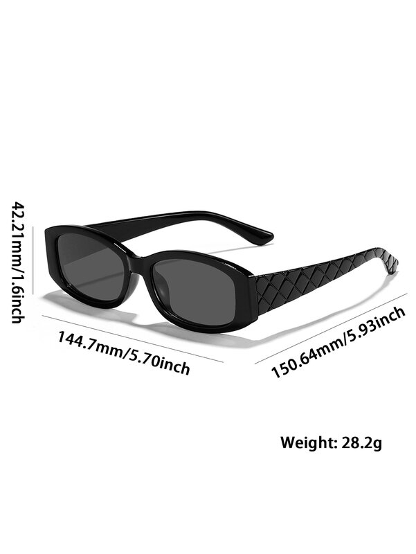 Ruiao 2024แว่นตากันแดดผู้หญิง, UV400แว่นกันแดดกรอบสี่เหลี่ยมขนาดเล็กวินเทจหรูหราแฟชั่นใหม่