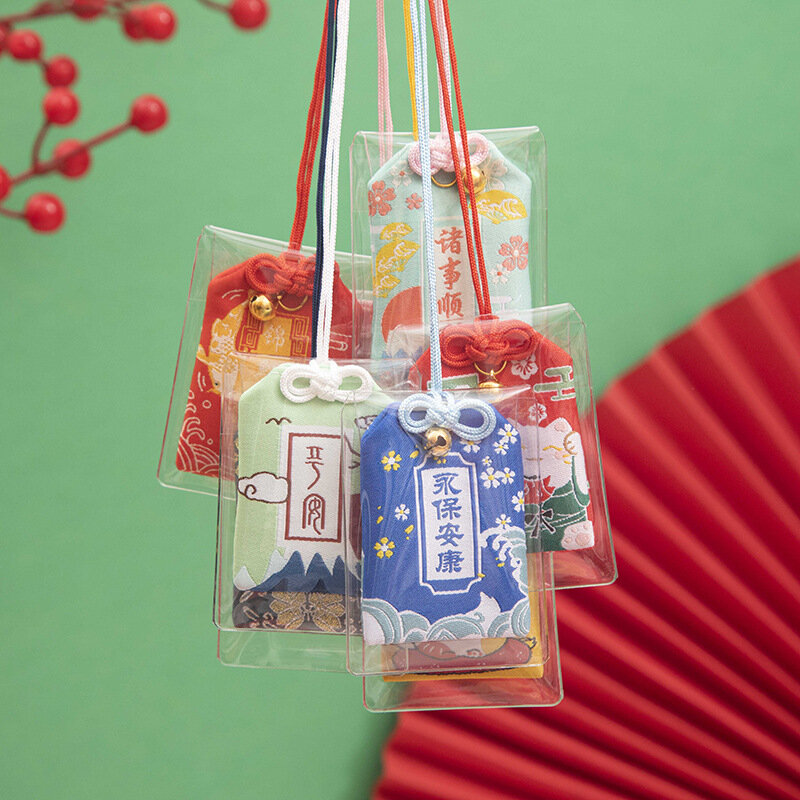 Bolsa de runa japonesa de la Guardia Imperial Japonesa, bolsa de templo Asakusa de brocado, saludable, regalo de la suerte