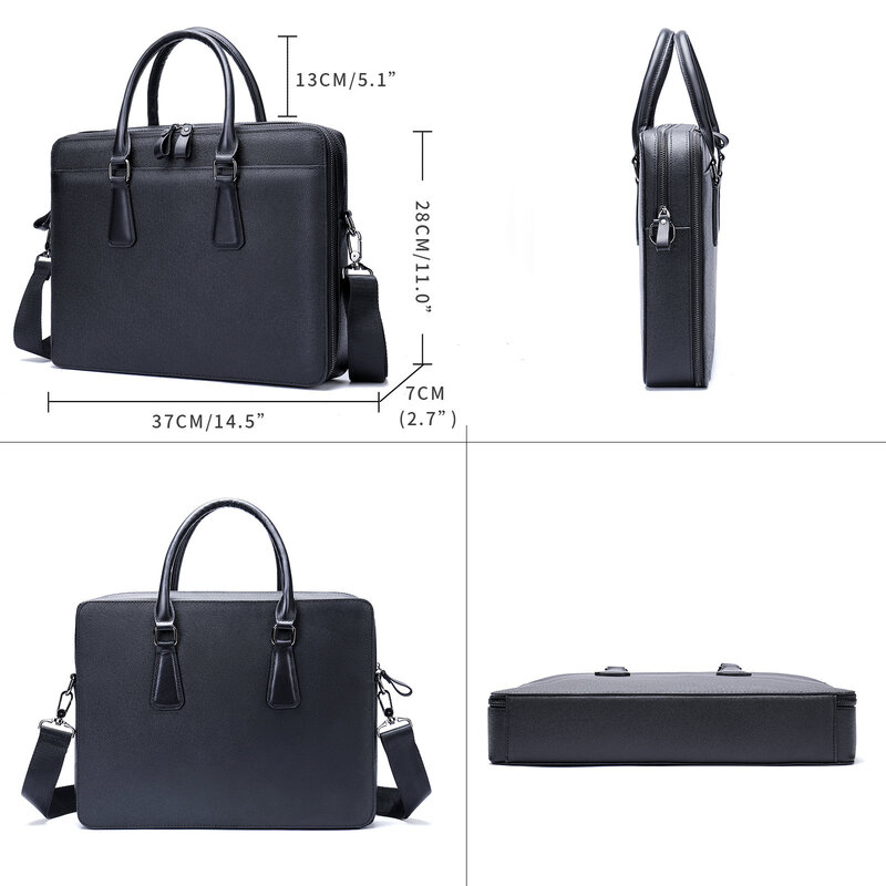 Men's Leather Bag Business Portfolio For Document Men's Bag Computer Bag Genuine Leather Men Briefcase For Laptop Messenger bag