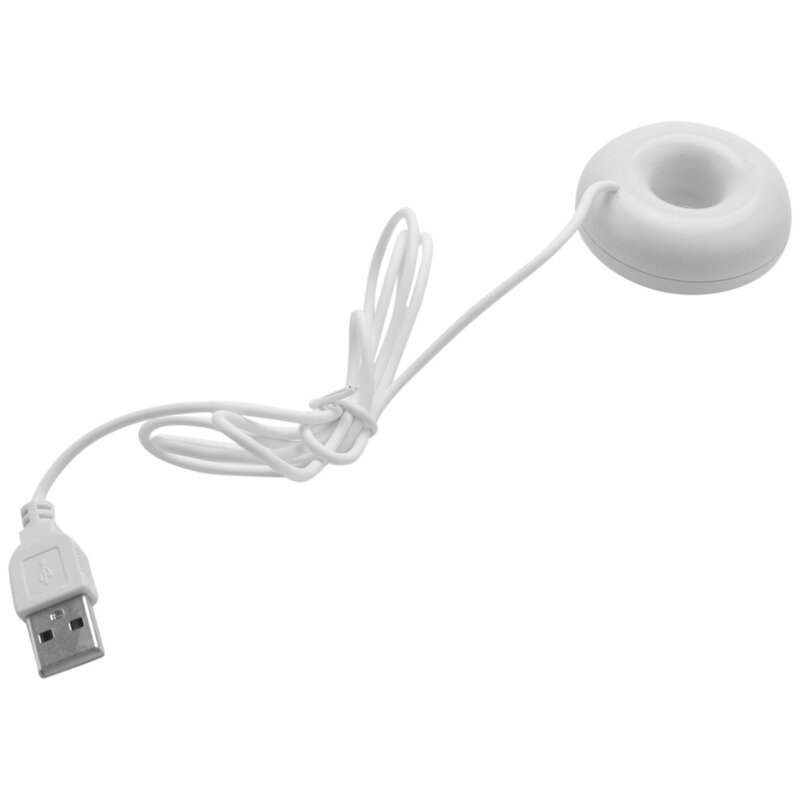 مرطب دونات أبيض لسطح المكتب ، صغير ، محمول ، مبتكر ، منقي هواء ، USB