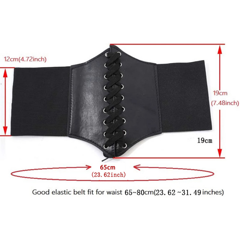 Fashionable wide waistband for women with elastic waistband, shaping the body, waistband, elastic high waist for daily wear