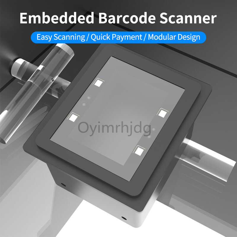 Встроенный сканер штрих-кода Aibecy, самоиндукционный модуль считывания штрих-кодов 1D/2D/QR, сканер с USB-соединением, поддержка управления командами