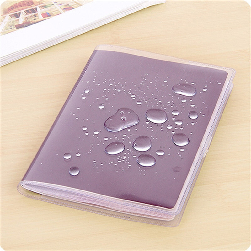 1Pc Passport Cover PVC Waterproof Case for Travel Passport Wallet Business Credit ID Card Documents Holder Protective Case Pouch