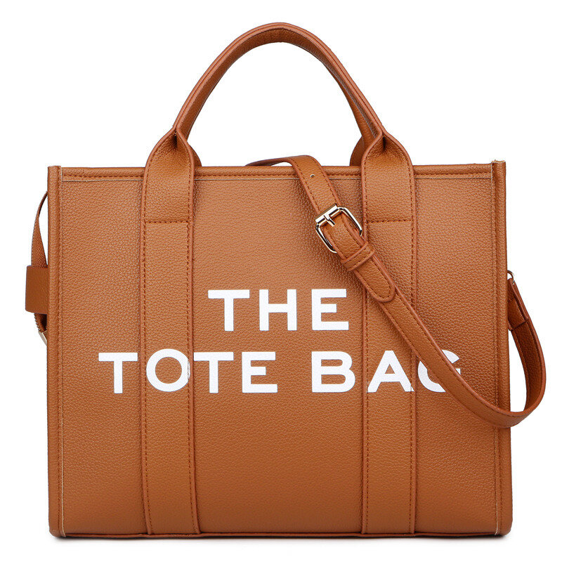 Tote Bag da donna di moda nuova pelle tinta unita semplice per il tempo libero all'aperto grande capacità grande Shopper Tote Bag da donna