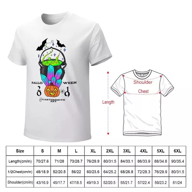 할로윈 2019 티셔츠, 귀여운 옷, 플러스 사이즈 상의, 반팔 티, 남성 티셔츠 팩