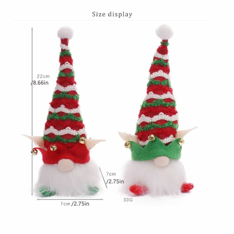 Shining Glowing Elf Gnome Lights Christmas Party nano Ornament Creative Cartoon Faceless Gnome Pendant Gifts