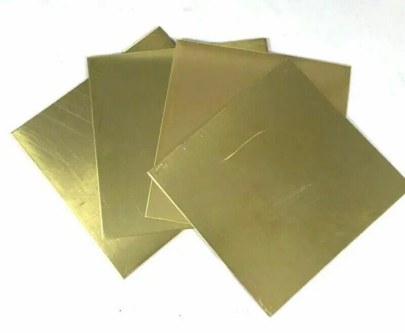 1pcs Brass Sheet Thickness 0.1/0.5/1.5/2/3/4/6/8mm Brass Plate Cutting CNC Frame Model Mould DIY Contruction Brass Pad