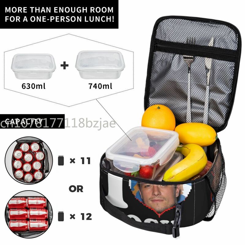 Cooler Thermal Bento Box para Viagem, Lunch Container para Cantor, Moda, Artista Produto, Ins, Trendy