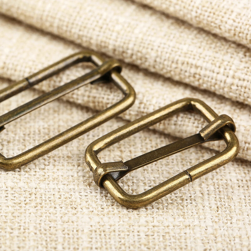 5 Pcs 3.2cm Metal Square Ring Buckle Shoulder Strap Slider Adjuster For Bags Clothing Leather Accessories DIY Needlework