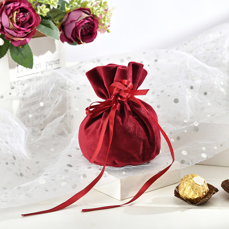 Sacs Cadeaux de Luxe en Velours avec Ficelle de Perles, pour Pâques, ixd'Anniversaire, Noël, Bonbons, Boîtes à Bijoux, Vauxhall