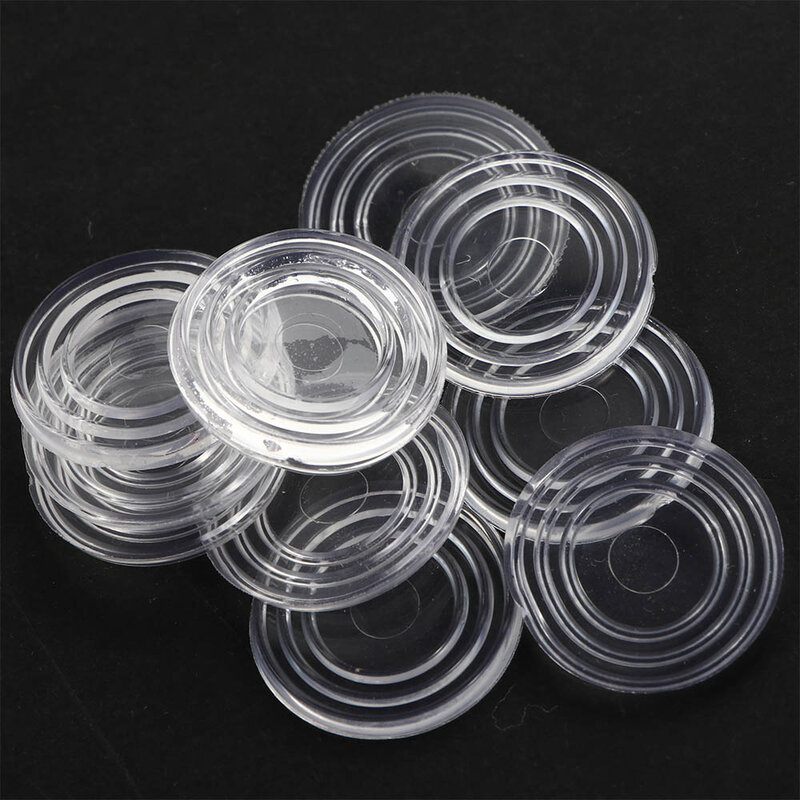 10Pcs 18/24mm Soft Anti Slip Pads Round Glass Table Top Bumpers Non Adhesive Bumpers Pad Plastic Suction Pad for Table Glass Top