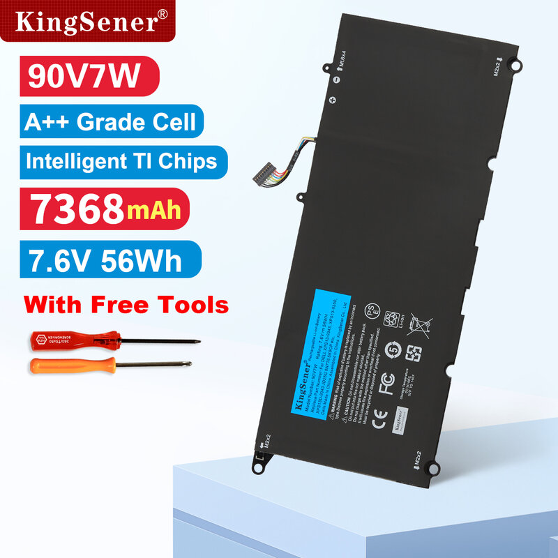 KingSener-Batería de ordenador portátil 90V7W JHXPY JD25G 090V7W para Dell XPS 13 9343 XPS13 9350 13D-9343 P54G 0N7T6 5K9CP RWT1R 0DRRP 56WH