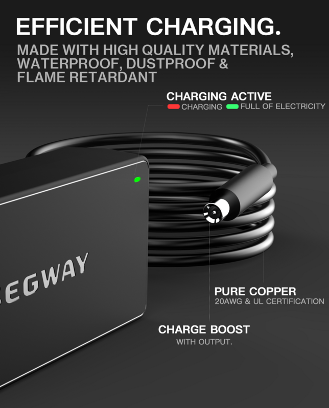Caricabatterie originale Segway 42V 1.7A per Ninebot ES2 ES4 E22 G30LP T15 F30 F40 F2 D28 D38 per parti di Scooter elettrico Xiaomi M365/Pro