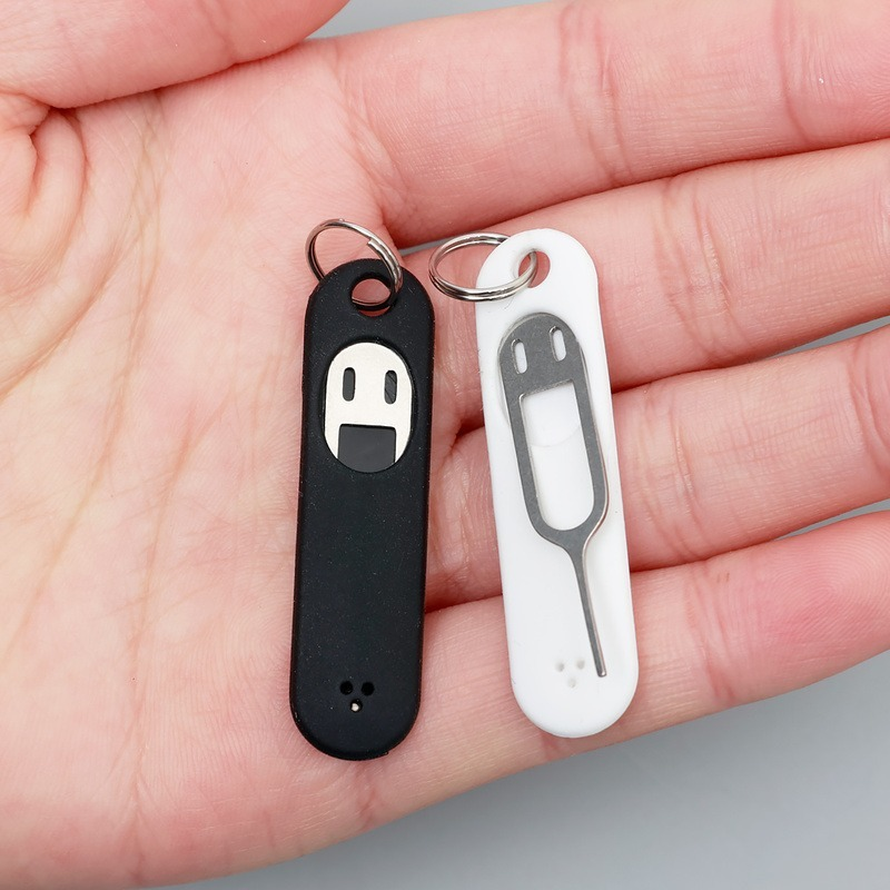 Anti-Verloren Sim Kaart Pin Naald Met Opbergkoffer Sleutel Tool Voor Xiaomi Samsung Universele Telefoon Sim Kaart Uitwerpen Pin Sleutelhanger