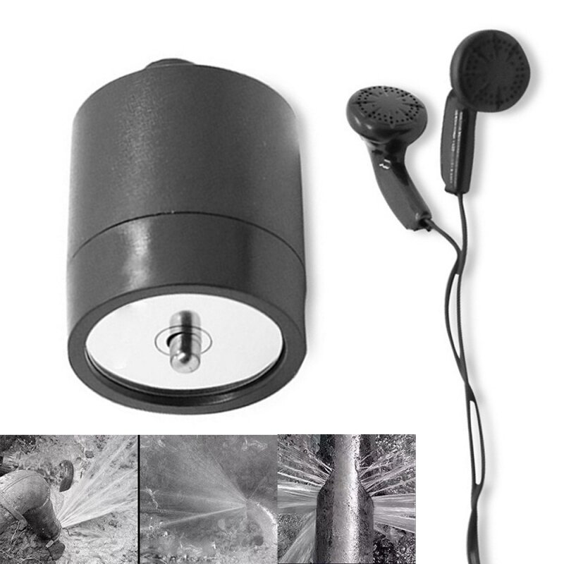 Unterirdisches Wasser leitungs leck Hoc hinten siver Monitor-Schall verstärker mit Kopfhörer-Datenkabel zum Ausspionieren von Hörwasser-Netz detektor