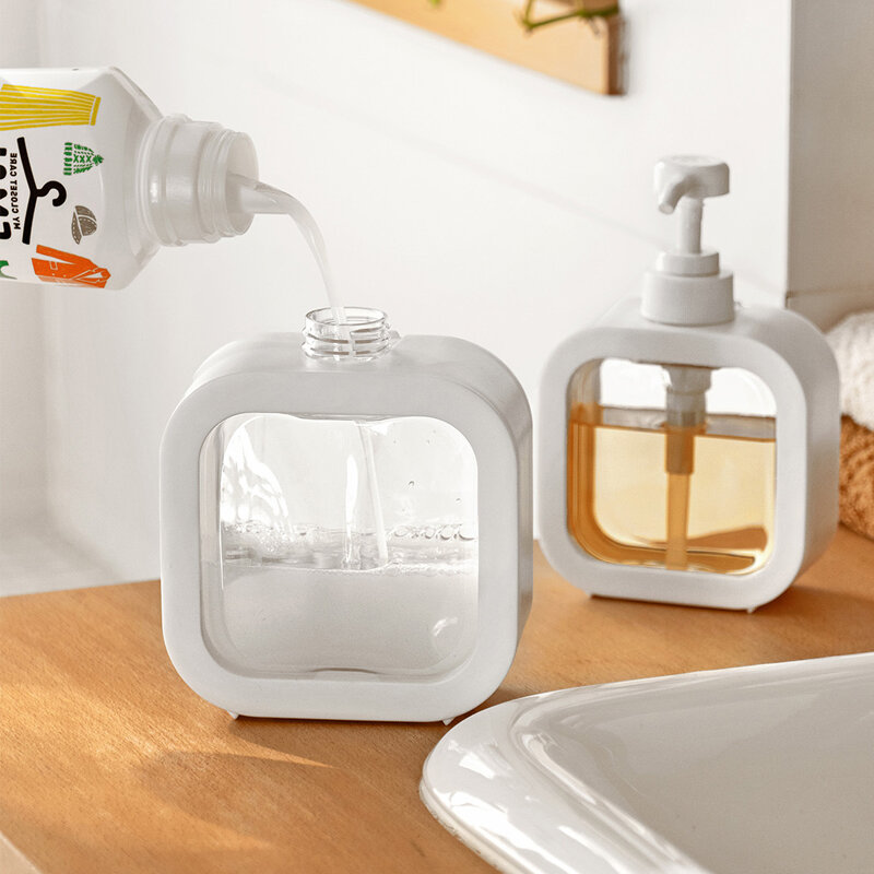 Dispensador de jabón líquido para el hogar, botella de Gel de ducha para baño, 300/500ML