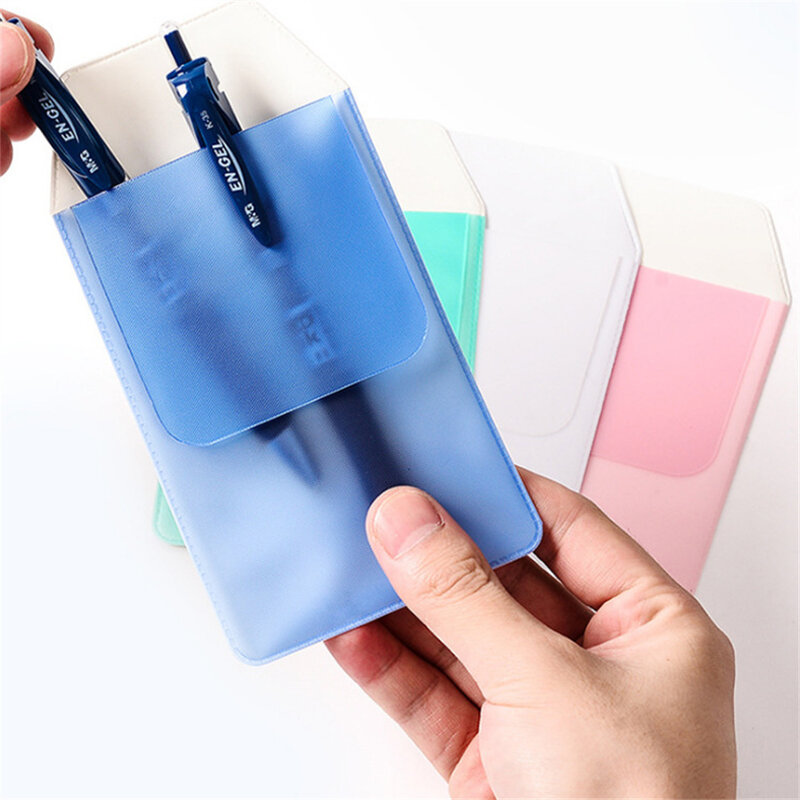 Pvc Pen Bag Card Bag Portable Pocket Protector Leak-Proof Ink Pen Pouch Pencil Case Organizer For Nurse Hospital Office