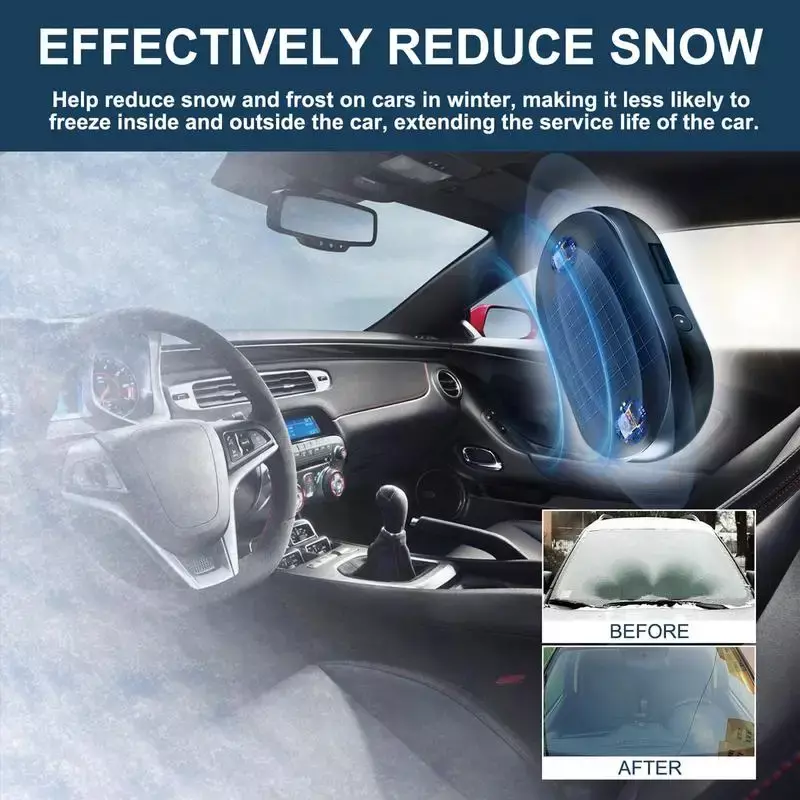 Dispositivo anticongelante de vidrio para ventana de coche, Descongelador de hielo portátil, parabrisas, eliminación de nieve, dispositivo de descongelación de microondas