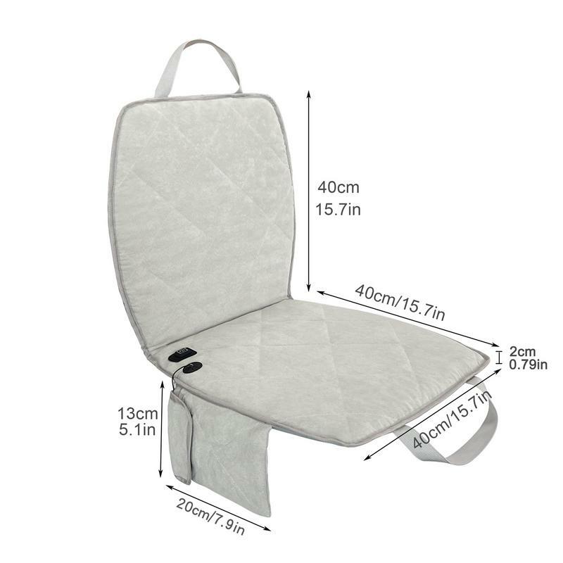 Портативная подушка для сиденья с подогревом, электрическое сиденье с подогревом и подушка, интеллектуальный контроль температуры, уличный стул с подогревом для кемпинга