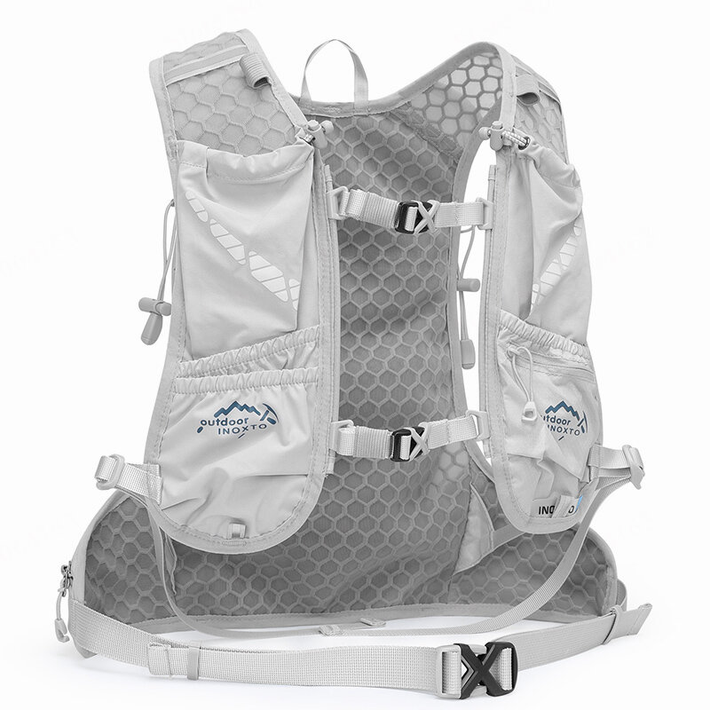 Рюкзак INOXTO для бега, жилета, 12 л, велосипедный увлажняющий рюкзак, походный уличный марафон, увлажняющий с сумкой для воды 1,5 л
