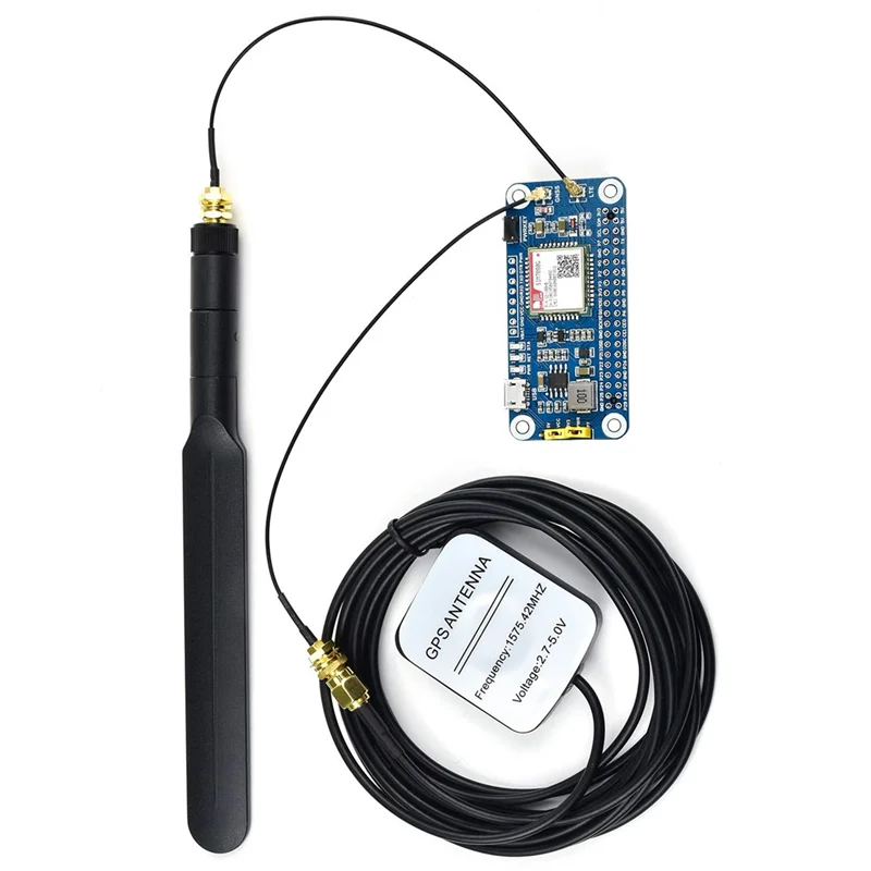 HAT Waveshare NB-IoT/Cat-M(EMTC)/GNSS pour Raspberry Pi, basé sur SIM7080G, applicable mondialement, interface USB embarquée