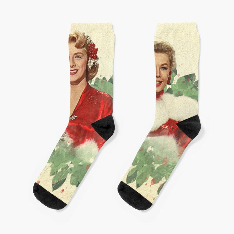 Meias de Natal para mulheres e homens, Meias Merry Christmas, Cool White Socks, Atacado