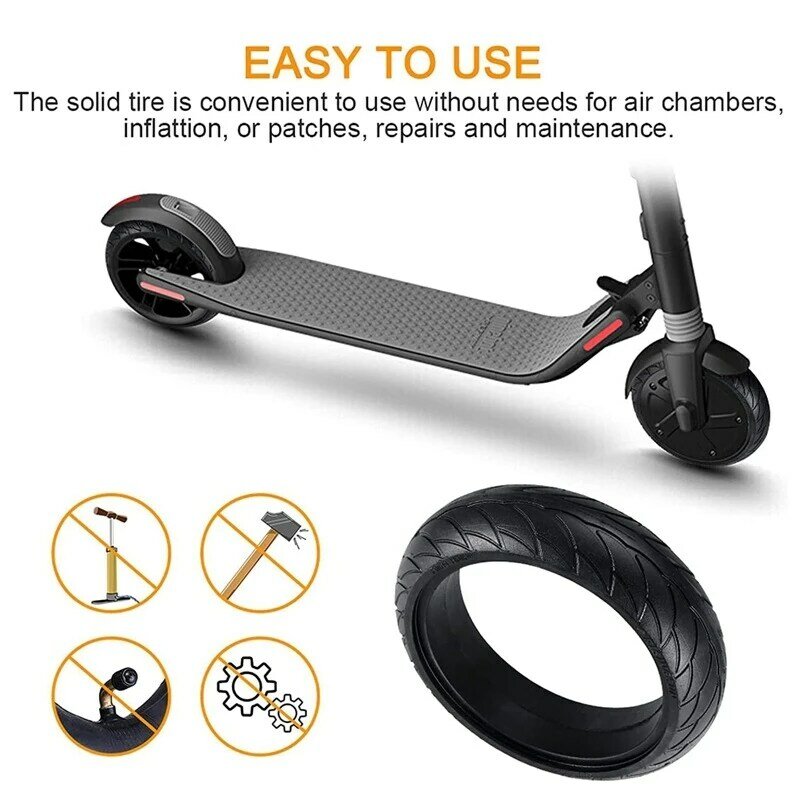 Electric Scooter Solid Tire Is Suitable For Ninebot ES1 ES2 ES4 Scooter Solid Tire Honeycomb Tire