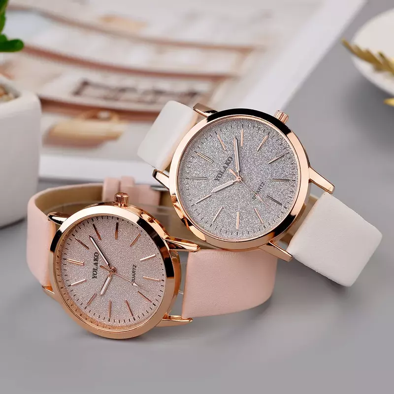 Jam tangan wanita merek mewah jam tangan wanita modis jam tangan kulit wanita jam tangan kuarsa jam tangan wanita Montre Femme reloj mujer