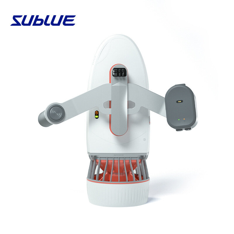 Sublue-White Shark TMini Propulsor subacuático, natación de buceo, Avión de tiro subacuático, armado con equipo de buceo