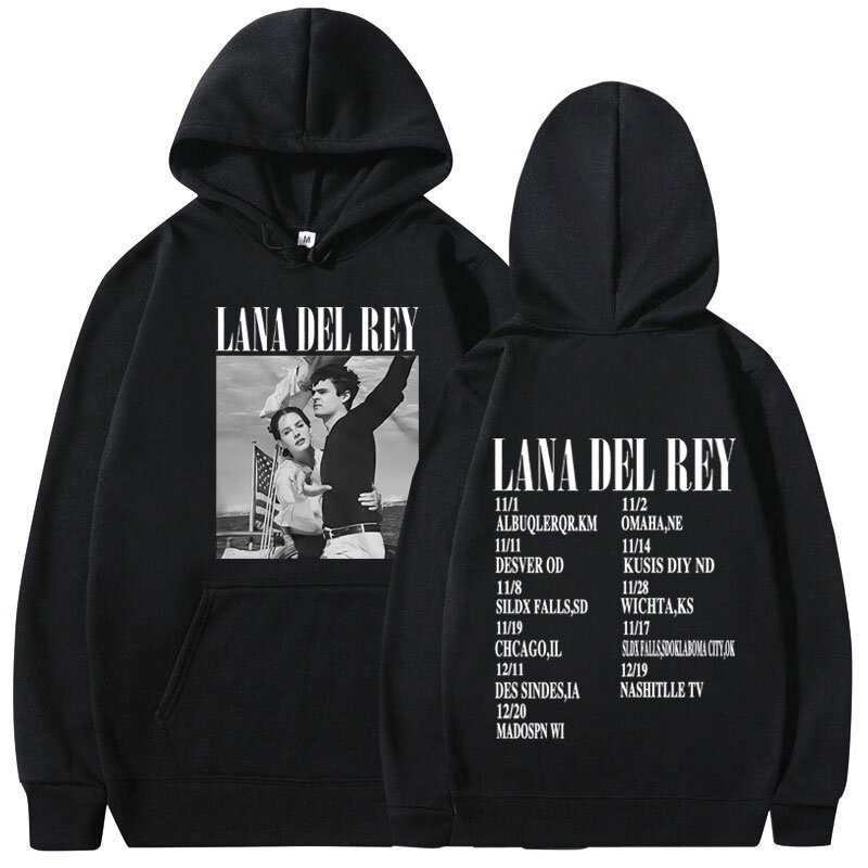 Mode Lana del rey Herren Hoodie Herren-und Damenmode einfache lang ärmel ige Pullover Street Trend Harajuku großes Sweatshirt