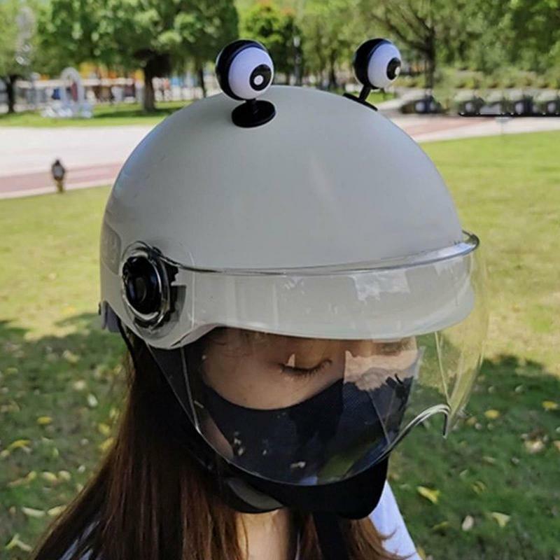 Eye Battery Electric Car Motorcycle Helmets Decor Small Scooter Pendant Eye Personality Sticker Helmet Accessories