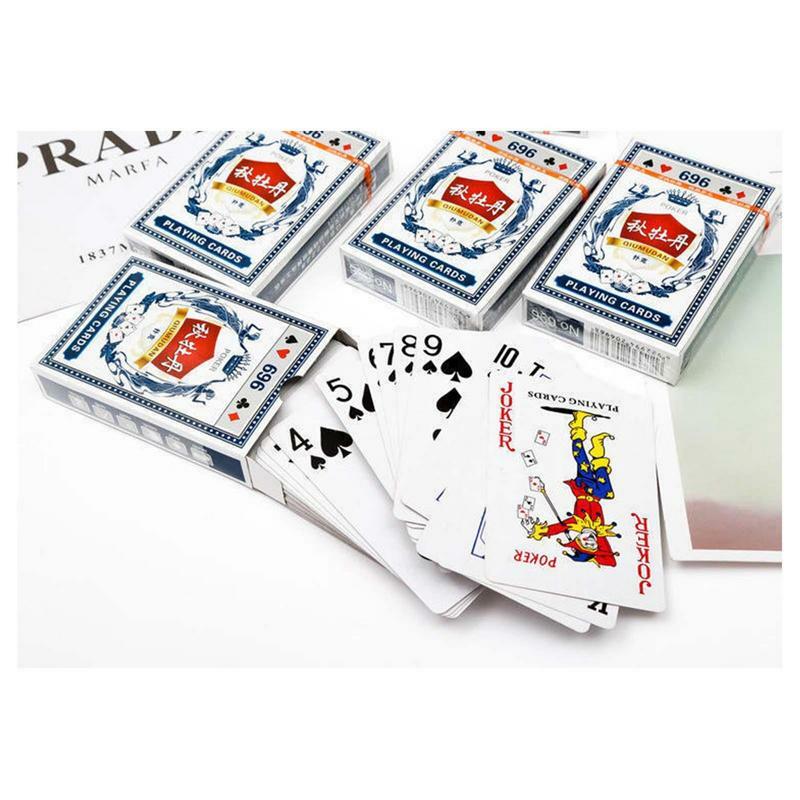 새로운 표준 방수 성인 카드 놀이 포커 보드 게임 포커 카드, 쉬운 셔플 파티 카드 게임 테이블 게임
