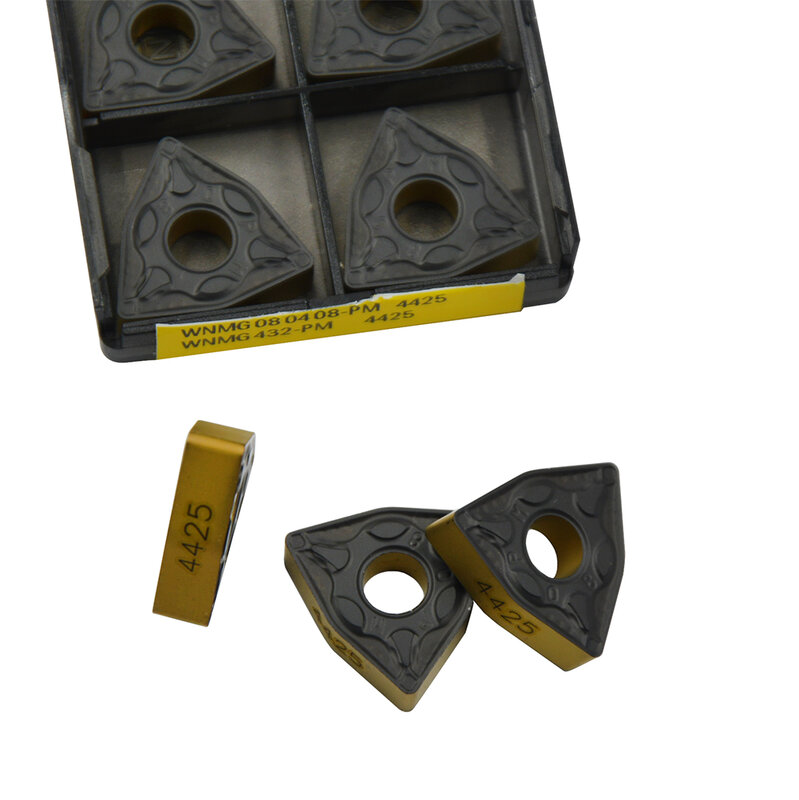 10 piezas WNMG080408 PM4325/4425 WNMG432 WNMG CNC inserto de torneado resistente y resistente al desgaste de alta calidad
