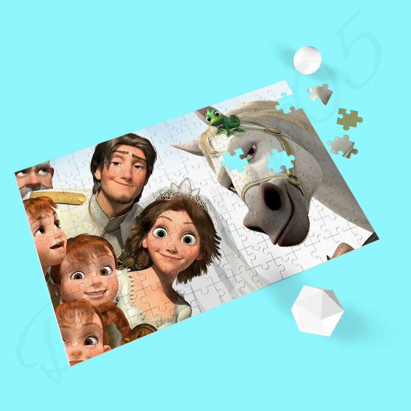 35/300/500/1000 Piece drewniane Puzzle dla dzieci Disney animowany film splątane Puzzle Jigsaw Decompress zabawki i hobby dla dorosłych