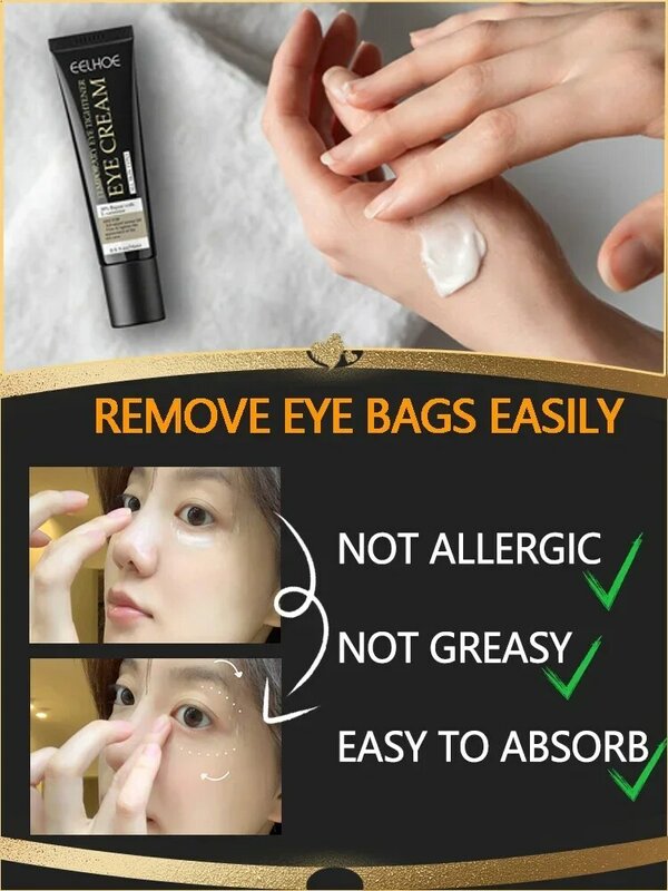 Eye Skin Care Massage Cream, Apertar Rugas, Remover Bolsas Olho, Inchar, Levantar, Refirmar, Suave, Nutriir, Remover Bolsas Olho, 7 Dias