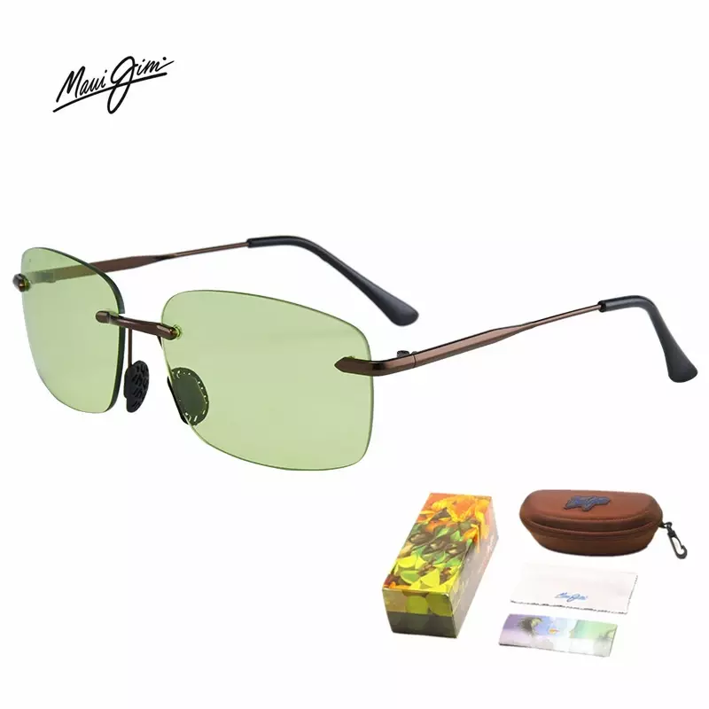 Maui Jim-gafas de sol rectangulares para hombre y mujer, lentes de sol cuadradas pequeñas, populares, a la moda, para viaje de verano