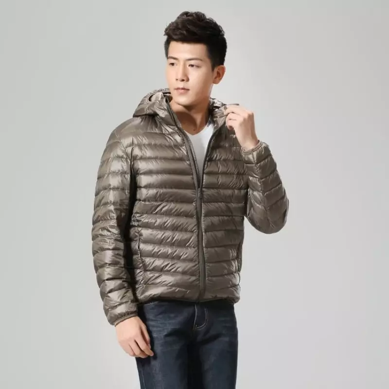 남성용 초경량 패커블 다운 재킷, 방수 및 방풍, 통기성 코트, 남성용 후드 재킷, 사계절, 2022 신상