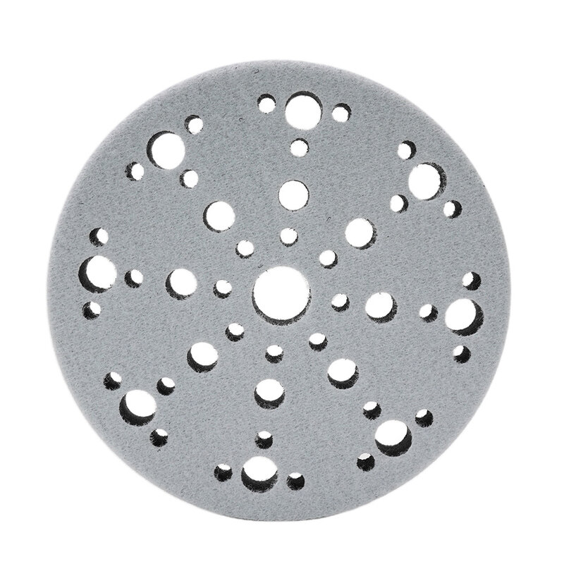 Almohadilla de interfaz de esponja suave para lijadora, herramienta de pulido de espuma gruesa de 5mm, 6 en 150mm, 48 agujeros