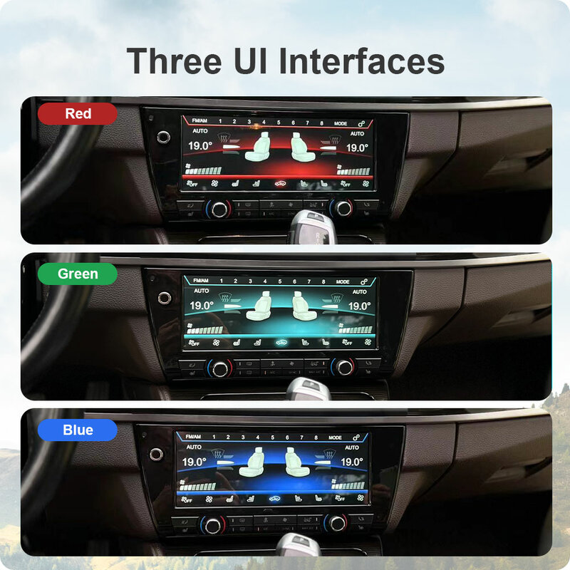 Panneau de climatisation pour BMW Série 5 F10 F11 5ightF07 F18 M5 2011-2017, commande vocale LCD, écran tactile