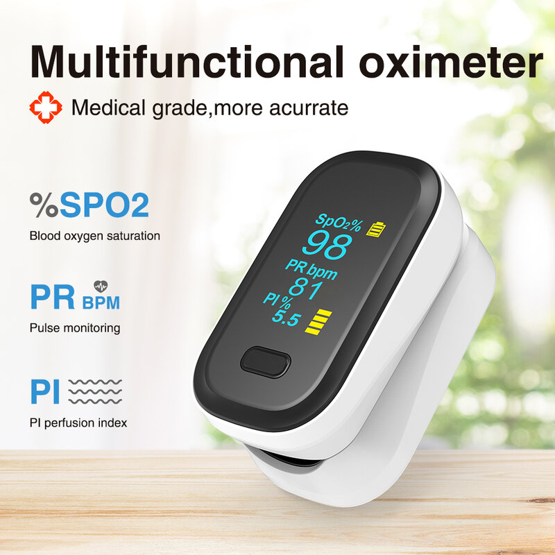BOXYM-Oxymètre de pouls portable au doigt médical, oxygène sanguin, compteur de saturation de la fréquence cardiaque, moniteur OLED